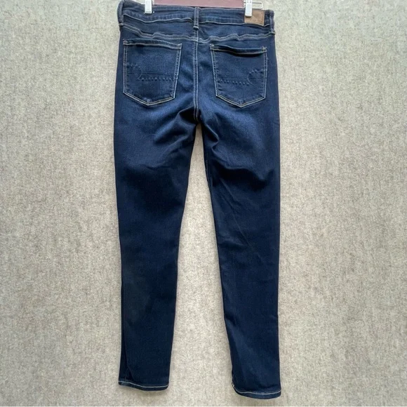 Womens American Eagle Dark Denim Stretch Jeans 12R - Picture 2 of 7